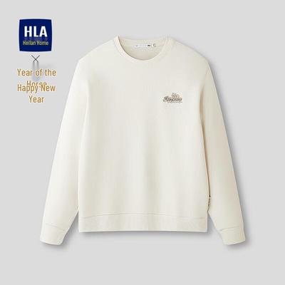 HLA Men's Year of Horse Embroidered Pullover Sweatshirt