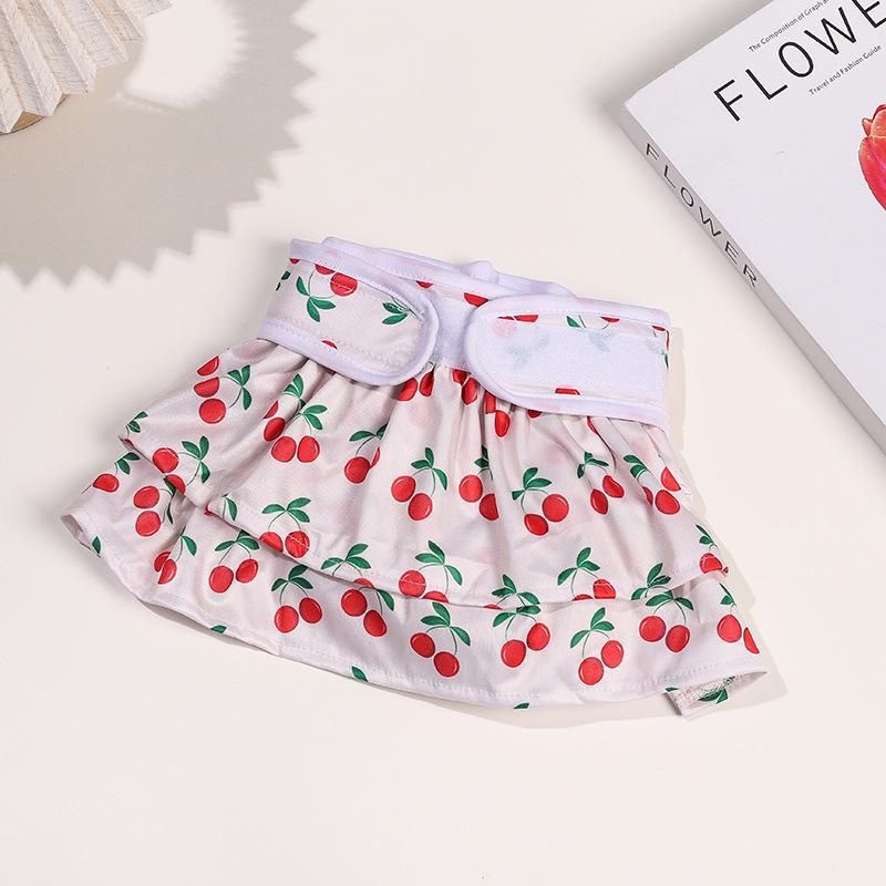 Washable Summer Floral Dog Diapers - Small Bichon Menstrual Safety Pants