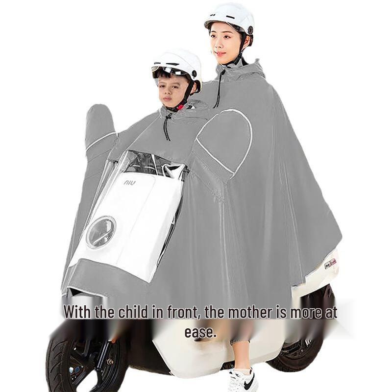 KarLot Two-Person Electric Scooter Rain Poncho