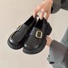 Women's Thick-Soled British-Style Mary Jane Loafers 2025 - High-End Slip-On Leather Shoes