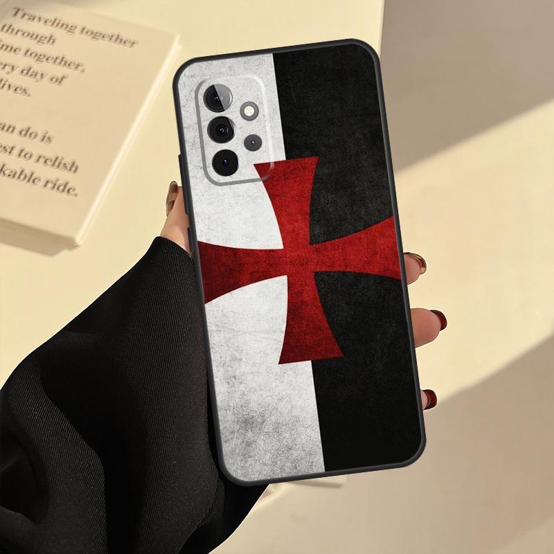 Knights Templar Case For Samsung Galaxy A54 A34 A14 A53 A13 A33 A73 A50 A12 A22 A32 A52 A72 A51 A71 Coque