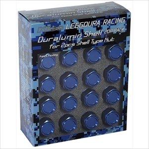 KYO-EI LEGGDURA RACING Shell Type Lock & Nut Set (CL35) M12 X P1.25 Blue CL35-13U
