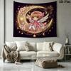 Cardcaptor Sakura Wall Tapestry Aesthetic Wall Hanging Printed Fabric Blanket Decorative Tapestries For Bedroom Living Room Home Decor