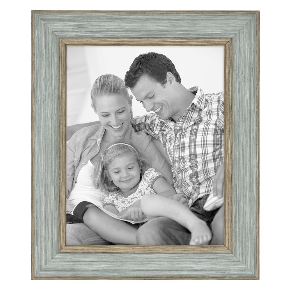 2 Pack 8x10 Decorative Tabletop Picture Frame Durable Plastic Glass Front Multi-Directional Easel Wall Hangers Home Gallery