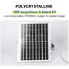 SOECOPO 10H Runtime Solar Fan with Solar Panels Blackout Emergency USB Port & Night Light 3 Speed Adjustable Portable Fan Home