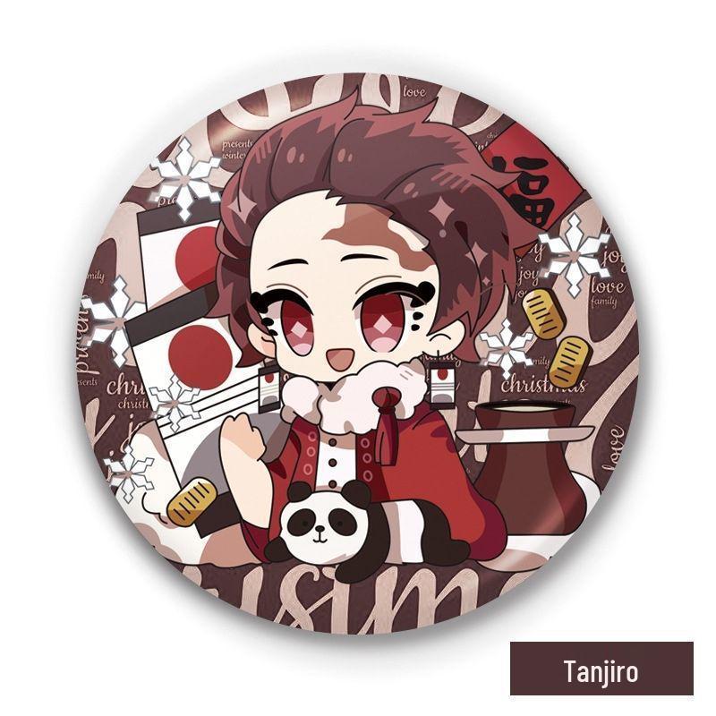Demon Slayer Badges: Giyu Tomioka, Kyojuro Rengoku, Inosuke, Muichiro, Shinobu Kocho Anime Merchandise