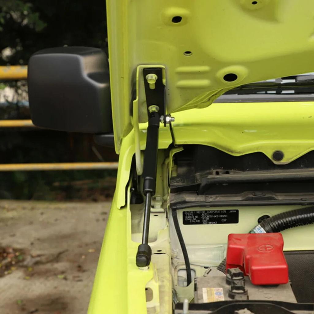Fahrzeugmotor Gasdruckfedern, Hydraulische Hubstützen Stützen Stange Arm Gasfeder Halterung Zubehör für Jimny JB64 JB74 2019+