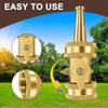 2 Set Brass Water Nozzles With Washers for Standard 3/4 Inch Thread Garden Hoses