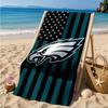 Ręcznik plażowy Philadelphia Eagles, Szybkoschnący, Łatwy w pielęgnacji, Odpowiedni zarówno na wakacje fitness, jak i na plażę, Niezbędny sportowiec