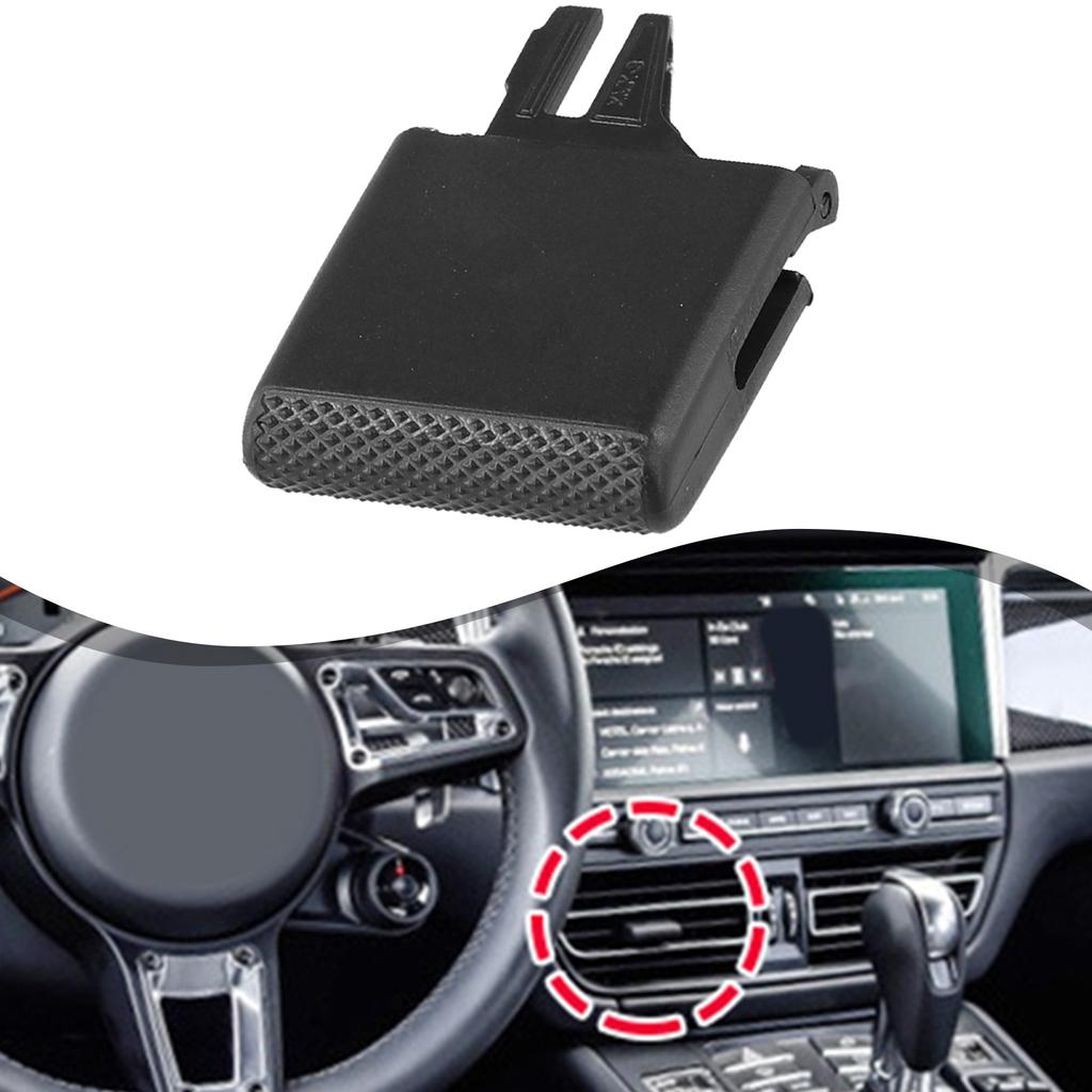 Black AC Vent Clip Car Air Vent Paddle Tab Air Vent Easy tallation Design Improves Airflow Control Perfect Fit For Porsche