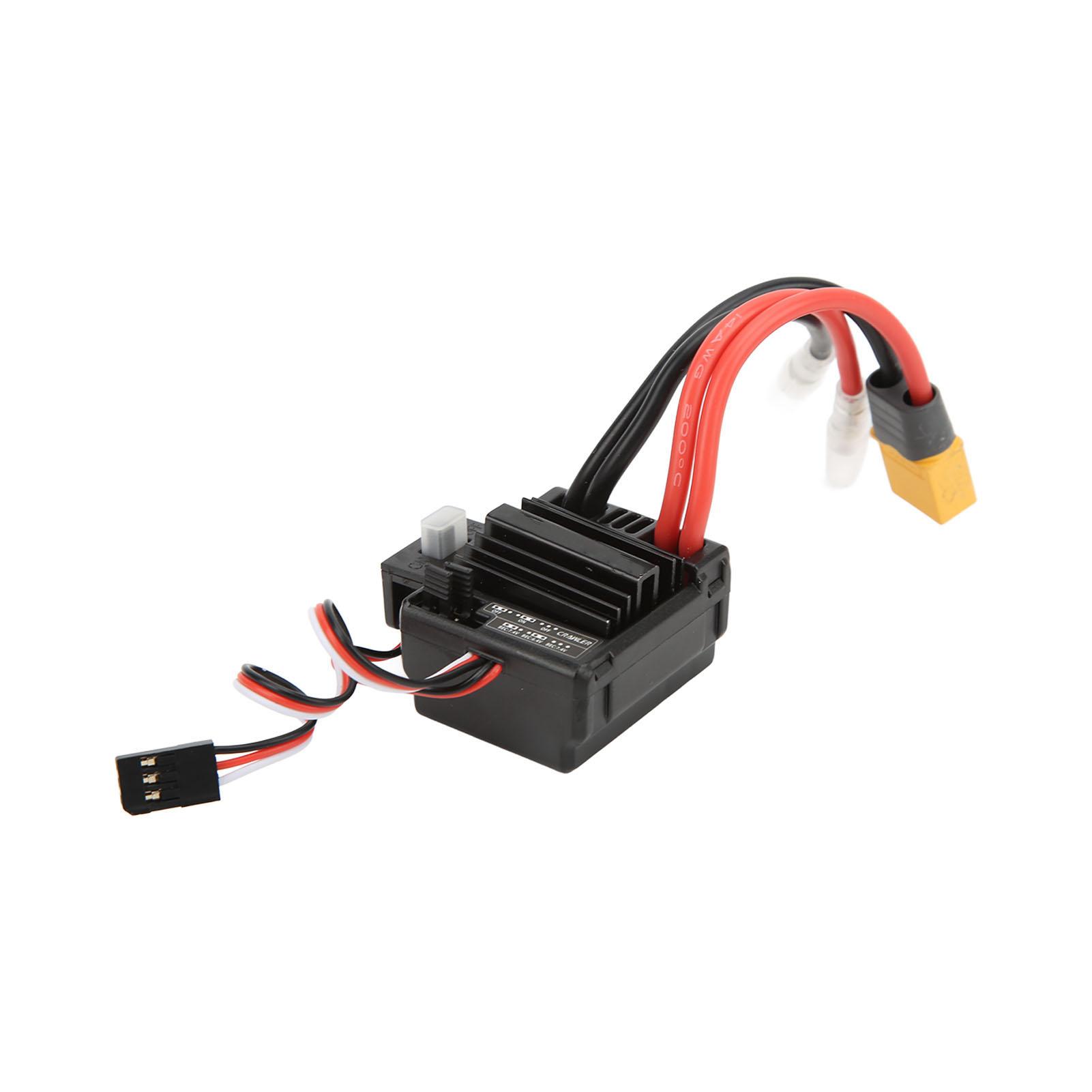 

RC Brushed 80A ESC Speed Controller with 7.4V 6.4V 5A BEC and XT60 Plug for 110 Brushed RC Car