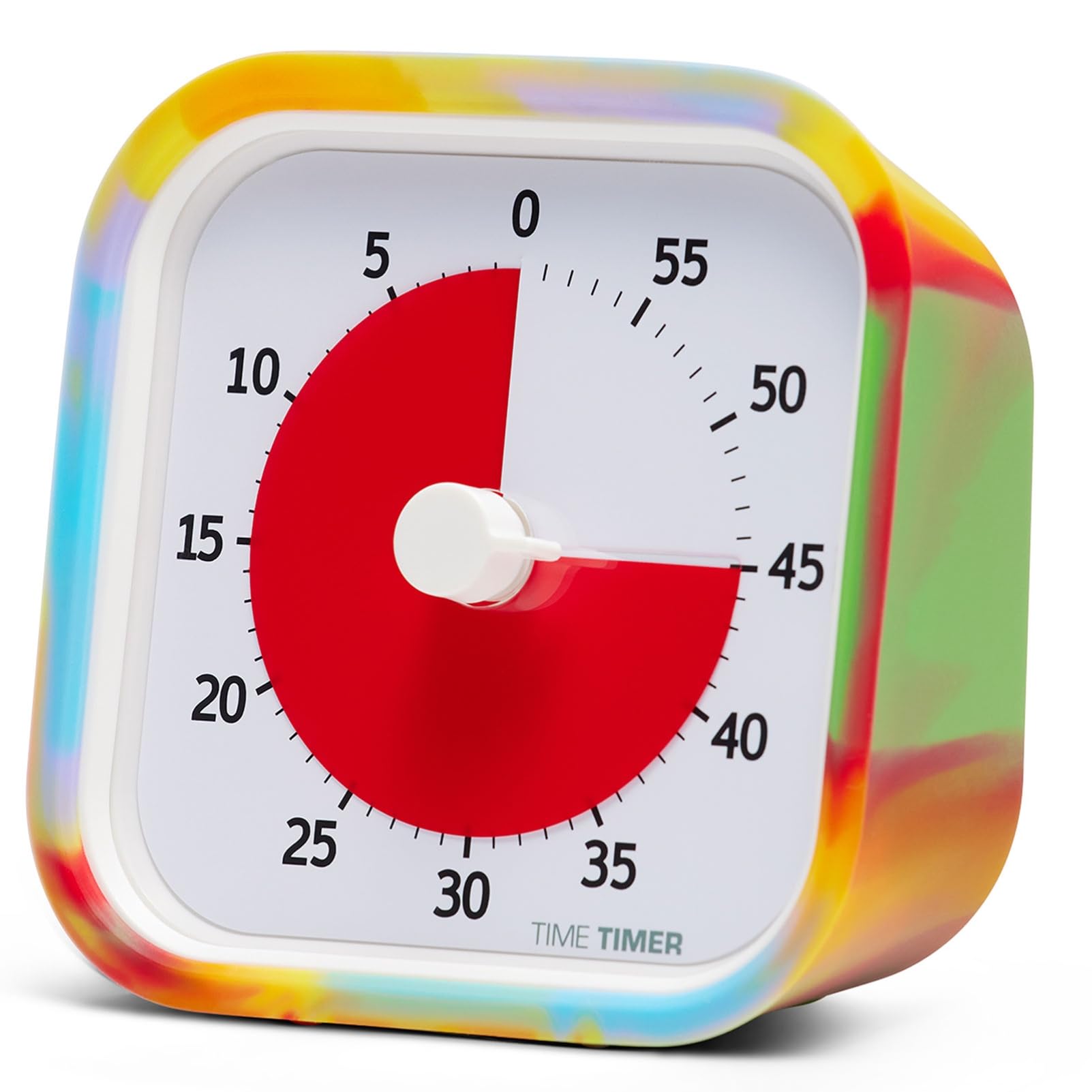 TIME TIMER MOD 9 см Time Timer Mod Специальное издание с узором Таймер для управления временем Обучающий таймер Оригинальный продукт 60 минут (с крышкой) Тай-дай TTM9-TYDY-W