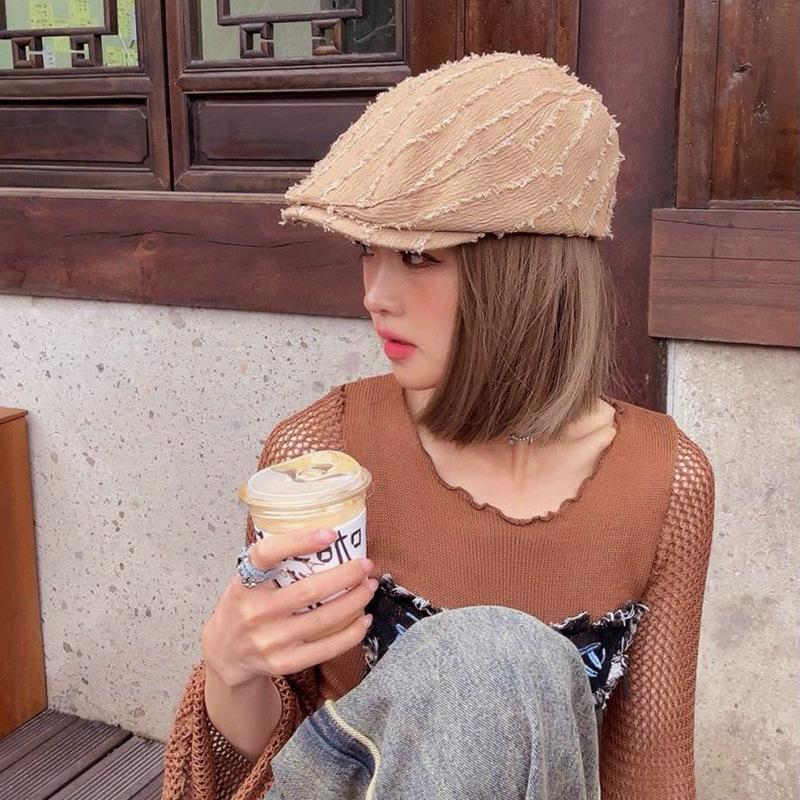 

Женские береты, однотонные кепки газетчиков, мужские кепки с плоским козырьком, женские береты для художников, модные шляпы-утки дубильная кора