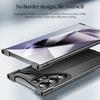 Για Samsung Galaxy S25 Ultra Θήκη Bumper Μεταλλική Χωρίς Πλαίσιο Αντικραδασμική Κάλυψη με Προστατευτικό Φακού Κάμερας