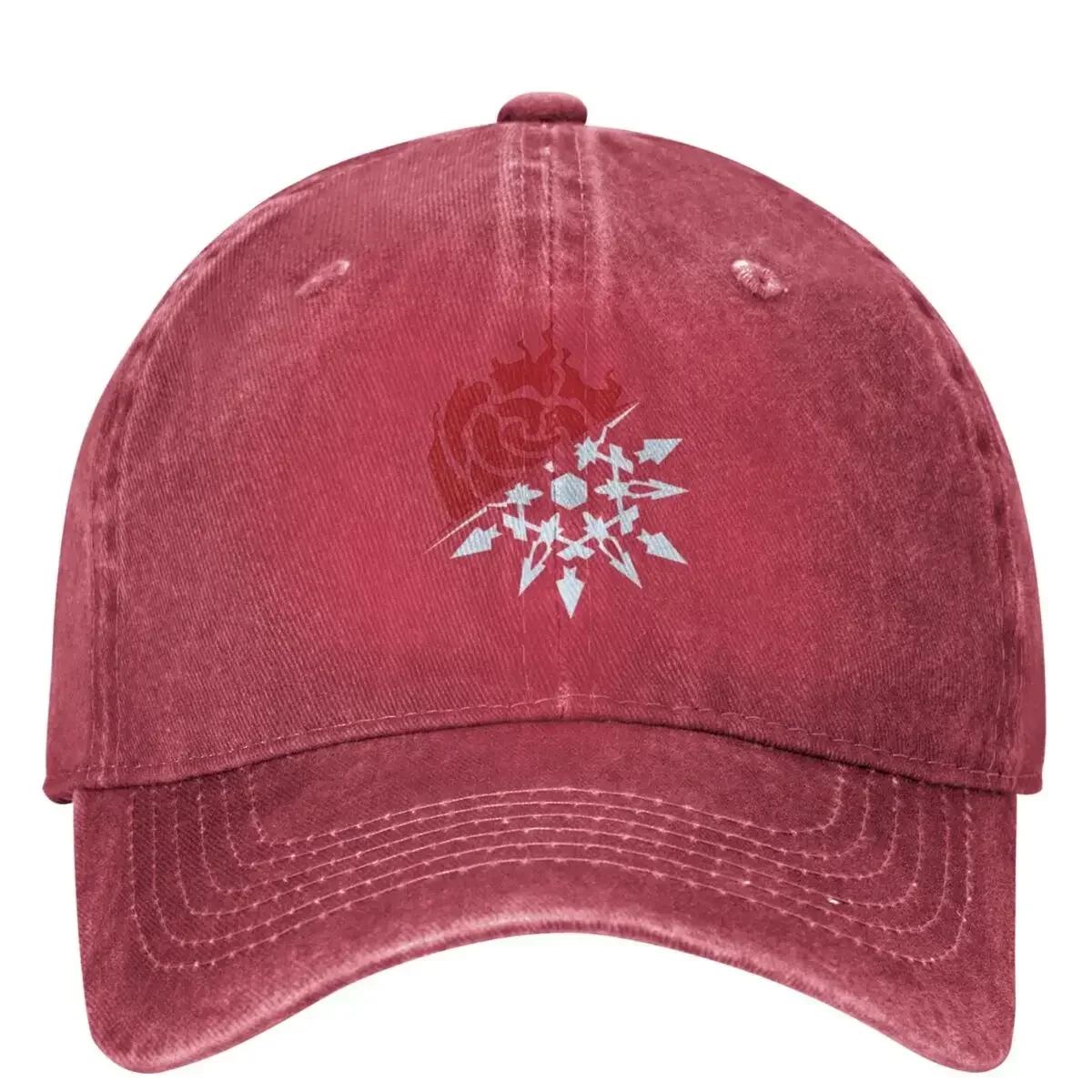 

Casual RWBYs WhiteRose Emblem Baseball Caps for Unisex Women Distressed Washed Sun Cap Outdoor Activities Hat One Size