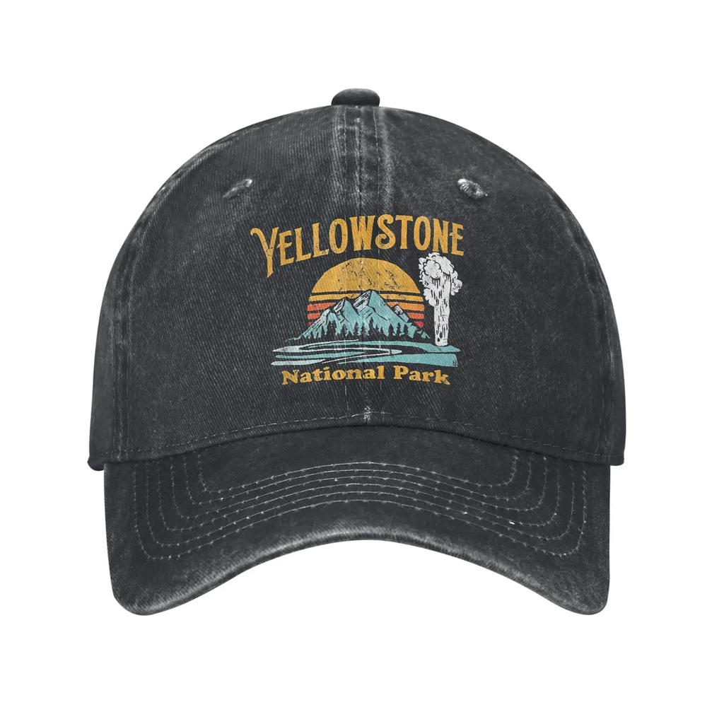 AYellowstone Dutton Ranch Oro Montana Cappellini da Baseball Vintage Denim Usurato Lavato Cappellino da Sole per Corsa Golf Regolabile Cappelli Ca