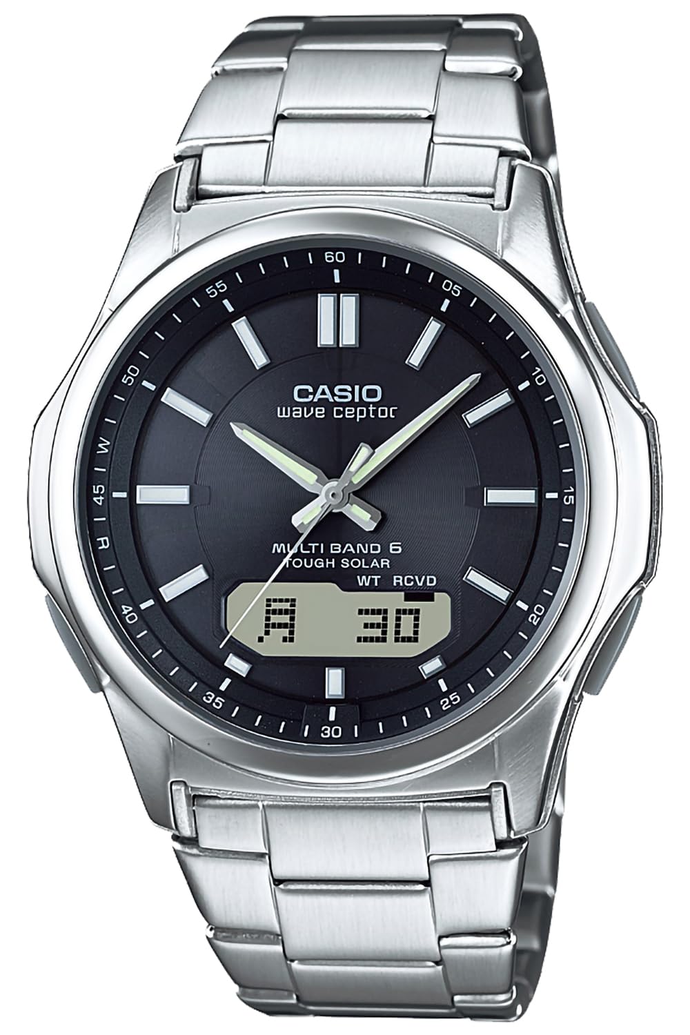 

[Casio] Годинник Wave Ceptor [Внутрішній Оригінальний Продукт] Радіо Сонячний WVA-M630D-1AJF Чоловічий Сріблястий