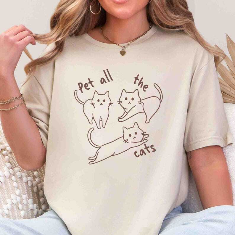 Cat Lover T-Shirt, Softstyle Pet T-Shirt, Funny Cat Tee Unisex T-Shirt M