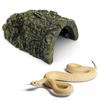 Reptile Hiding Cave Lizard Snake Turtle Hide Rest Cave Reptiles Basking Hide Habitat Aquarium Lizard Feeding Box Decoration