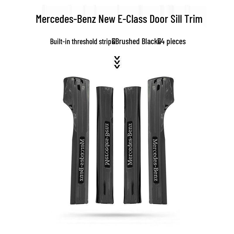 Mercedes-Benz E-Class E300L/E260L 2024-25 Door Sill Scuff Plates & Trunk Protector Welcome Pedal Decoration