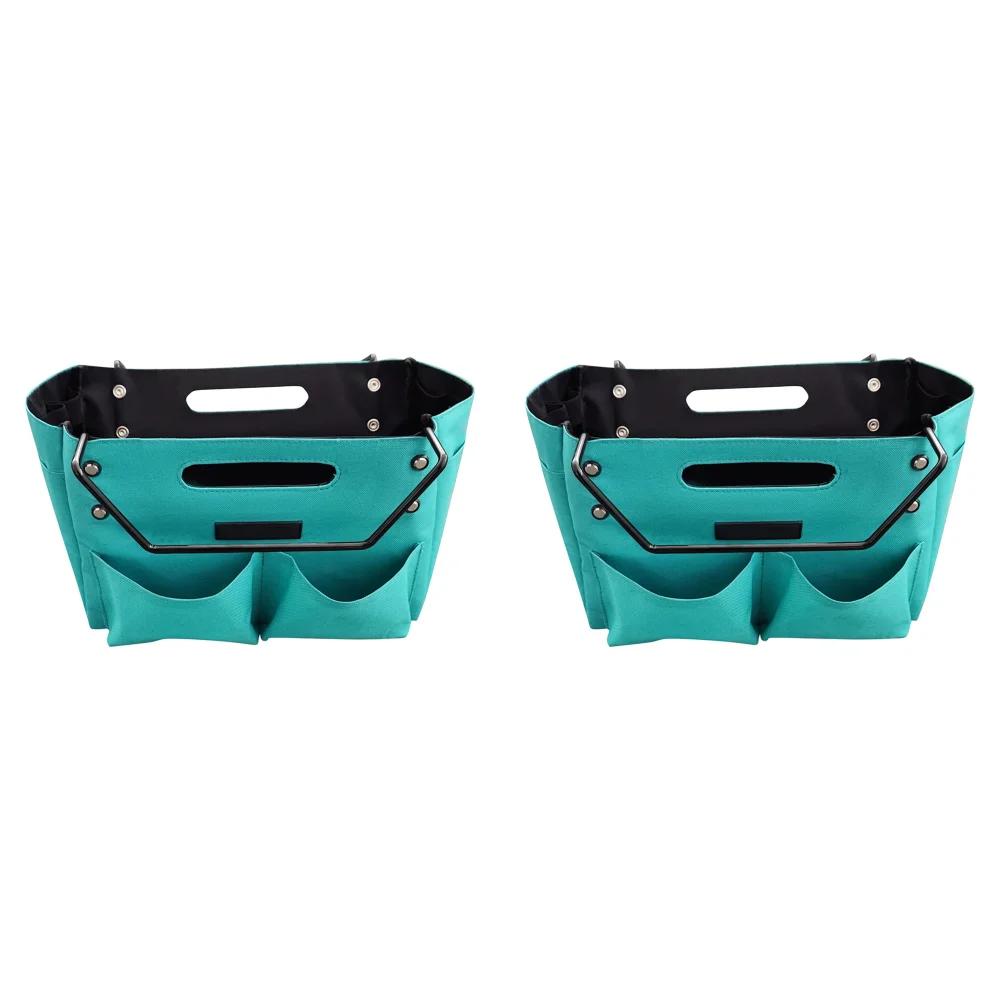 Telescoping Ladder Tool Bag Folding Tool Pouch Multifunctional Oxford Cloth Handy Tool Storage Bag with Pockets Electrician Bag
