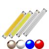 3V 3.7V DC 60mm 8mm LED COB Strip 1W 3W Warm Cold White Blue Red COB LED Light Source for DIY Bicycle Work Lamp KTY