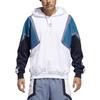 adidas Originals Felpa con Cappuccio Trefoil Nova Color Block Logo Stampato Manica Lunga Felpa Uomo felpe Bianco CE4801