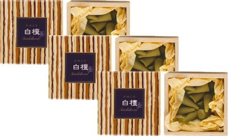 

Nippon Kodo Kayuragi Конусная форма из сандалового дерева, 12 шт., 3 коробочных набора