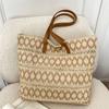 Spring/summer Fabric Patchwork Large Capacity Bags Versatile Durable Fashi Shoulder Bags New Seaside Vacati Casual Tote Bag