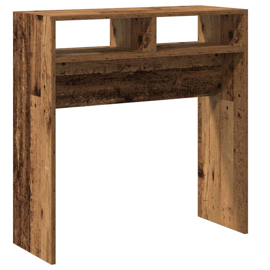 Console Table with Rustic Wood Look 78 x 30 x 80 cm Particleboard