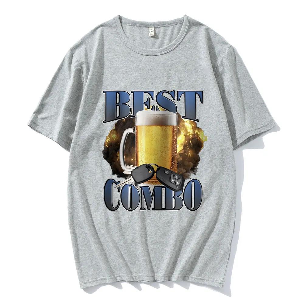 

Best Combo Print T Shirt Funny Drunk Driving Short Sleeve T-shirts Women Casual T Shirts Streetwear M