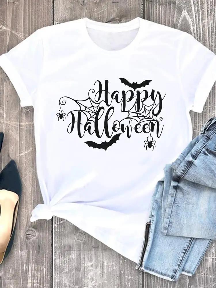 Witch Style Cute 90s Fall Autumn Style Halloween Thanksgiving Tees Ladies Clothing Clothes T Women Graphic Print Tshirts
