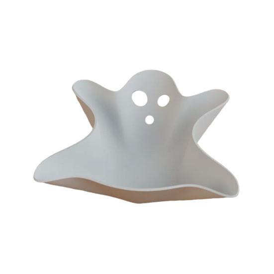 Spøkelsesgodteriskål Skummel serveringsbrett for snacks Ost Frukt Kreativt plastfat Skål Halloween-festrekvisitter