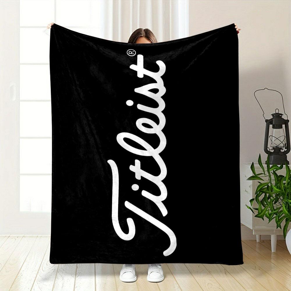 Titleist Logo Blanket Bedroom Blanket for Livingroom Couch Lunch Break Soft Cozy Throw for Friend's Festival Gift