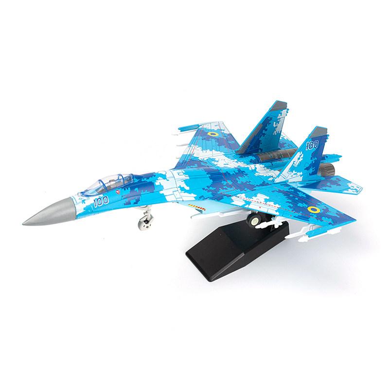 1:72 Creative Military Series Sukhoi Su-27 Flanker Fighter Building Blocks Multi-Role Heavy Jet Model Toys For Boys Xmas Gifts