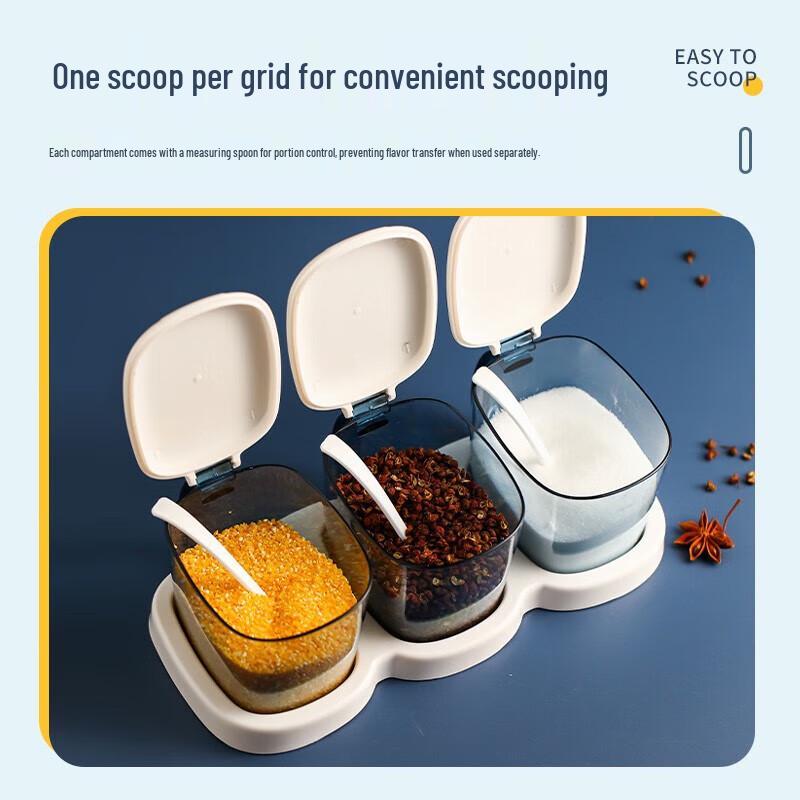 Chahua 4-Piece Plastic Seasoning Jar Set