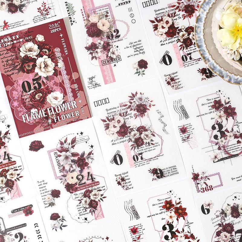 Yuezhen Retro Tkaní Snů Kreativní Vyřezávaná Kniha Samolepek pro Scrapbooking a Journaling