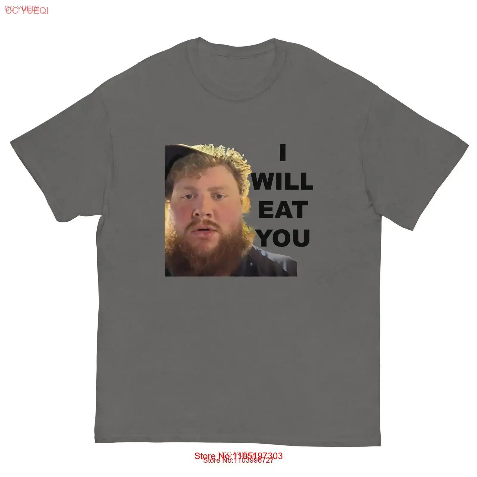

I Will Eat You CaseOh T shirt Streamer Meme Merch Funny Jynxzi vintage Washed Unisex Versatile streetwear Casual fashion 5XL різнокольоровий