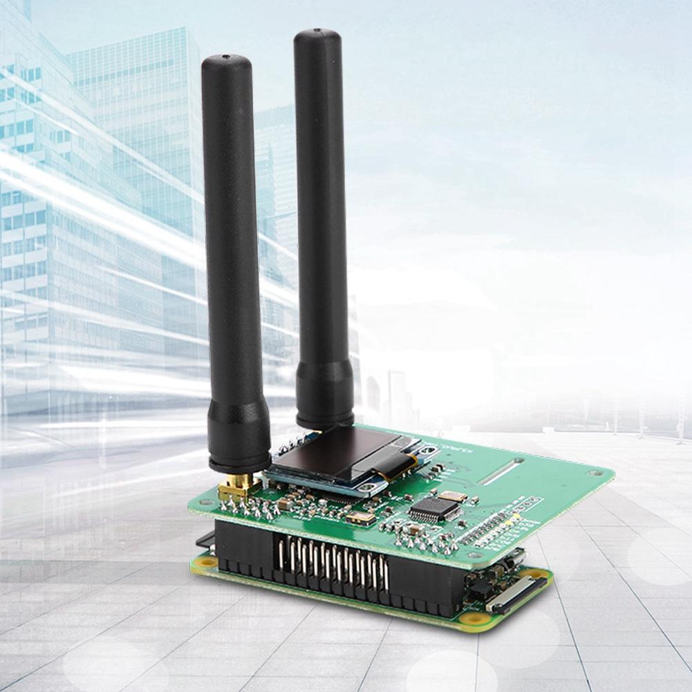 For Raspberry Pi MMDVM P25 DMR YSF Hotspot   Antenna OLED WIFI Router DIY Kit Black Case