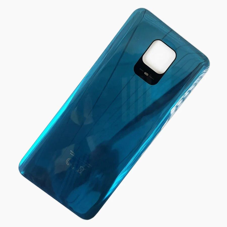10 stücke Für Xiaomi Redmi Hinweis 9S Batterie Zurück Abdeckung Glas Panel Hinten Tür Hinweis 9 Pro Hinweis 10 Lite gehäuse Kamera Objektiv Ersetzen