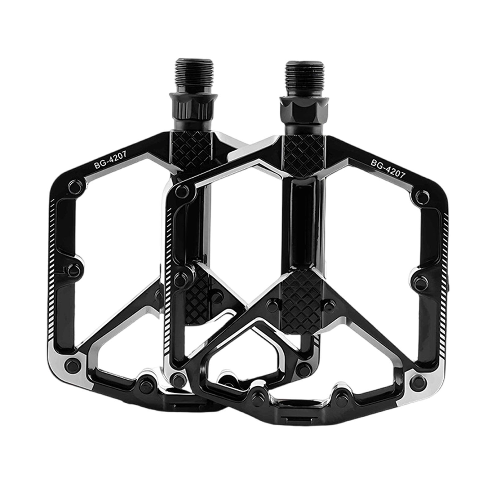

Mountain Bicycles Pedals 2 DU Bearing Light weights Bicycles Platform Pedals Strong Aluminum Alloy Bicycles Flat Pedals B