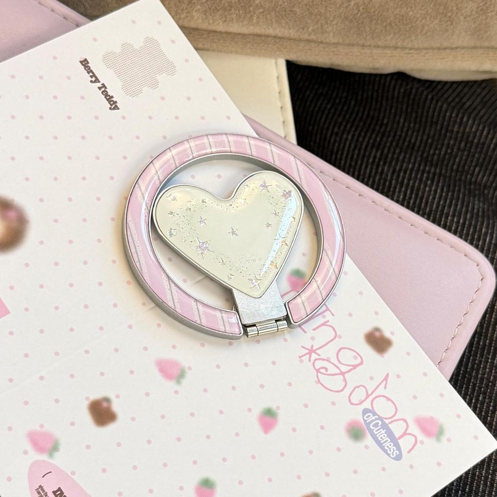 Gilded Heart-Shaped Magnetic Stand