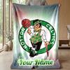 Custom Text Flannel Throw Blanket, Lightweight Cozy Bed Sofa BlanketCeltic FC
