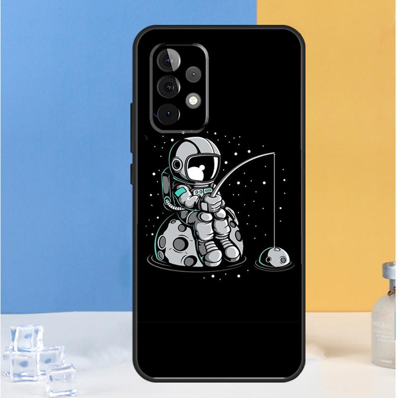 Aesthetic Space Moon Astronaut For Samsung Galaxy A54 A34 A14 A13 A33 A53 A36 A05 A06 A16 A32 A52 A55 A35 A15 A56 A26 Case
