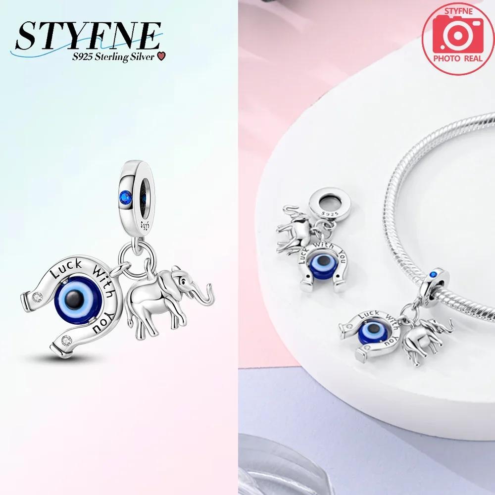 Authentic Green Fourleaf Shamrock Heart Star Shape Pink Ushaped Pendant Bead Charms Compatible With Bracelets copper Women Diy Fine Gift Accessory
