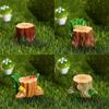 Landscape Home Decoration Dollhouse Resin Statue Miniature Figurine Fairy Garden Mini Tree Stump