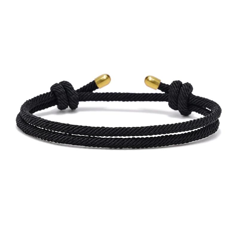 2025 New Minimalism Milan Rope Bracelet Men's and Women's Handmade Adjustable Couple Bracelet Fashion Jewelry Gift for Friends