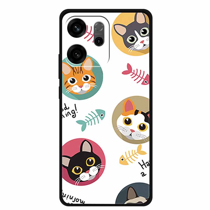 For Oppo Reno14 F Case 3D Flowers Emboss Phone Cases for Oppo Reno 14 F Reno14F 5G Back Protective Covers Soft Silicone Bumper