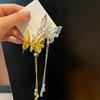 1Pcs Elegant Tassel Butterfly Hairpin Female Antique Accessories Trembling Butterfly Side Clip Moving Butterfly Hairpin Headdress