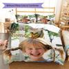 Pippi Longstocking Custom Name Pattern Bedding,Quilt Set Quilt Cover Pillowcase Home Birthday Gift(1 * duvet cover + 2 * pillowcase, without core)